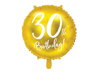 Folieballon 30th Birthday goud (45cm)