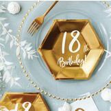 Borden 30th Birthday goud (6st)