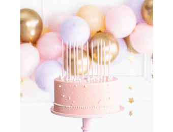 Kaarsen lichtroze (12st)