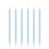 Kaarsen lichtblauw (12st)