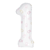 Cijferballon 1 Nijntje First Birthday Roze (106cm) - Nijntje Feestartikelen