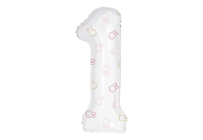 Cijferballon 1 Nijntje First Birthday Roze (106cm) - Nijntje Feestartikelen