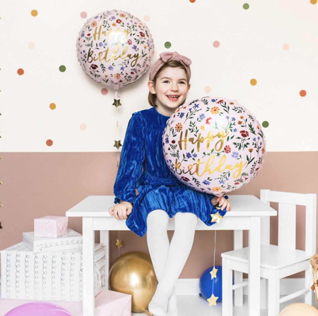 Folieballon Happy Birthday Dieren