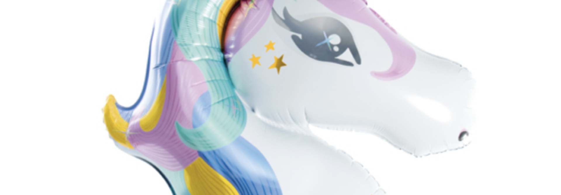 Unicorn folieballon pastel (90 cm)