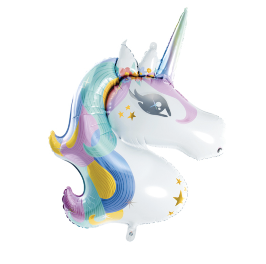 Unicorn folieballon pastel (90 cm)
