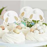 Cupcake prikkers bunny bum (6st) Ginger Ray