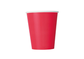 Papieren bekers rood (14st)
