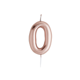 Kaars 0 jaar roségoud Hootyballoo