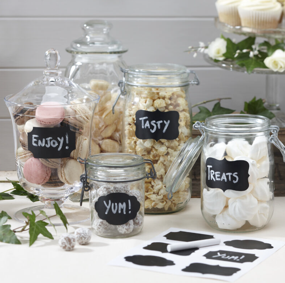 Krijtbord etiketten labels (12st) Ginger Ray