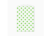 Traktatiezakjes groen polka dots (12st)