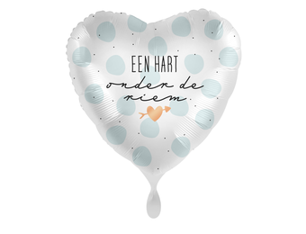 Folieballon Een Hart onder de riem (43cm)
