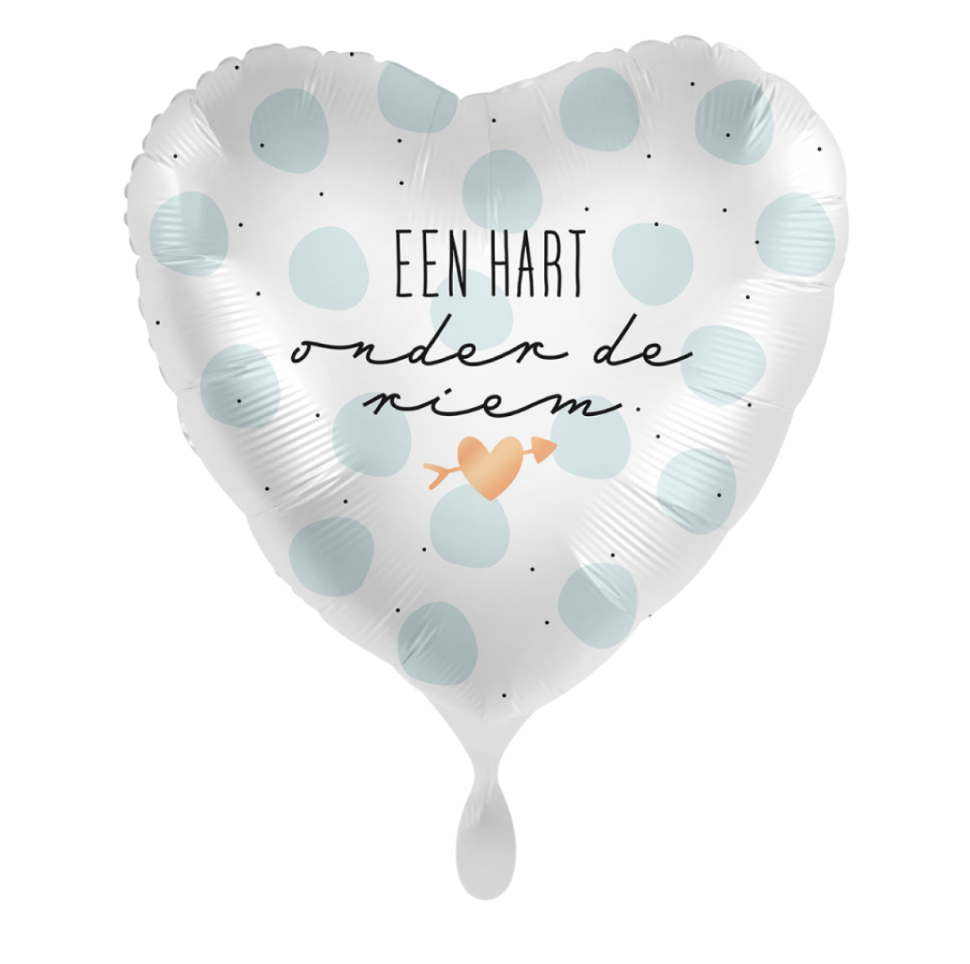 Folieballon Een Hart onder de riem (43cm)