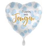 Folieballon Jippie een Jongen (43cm)