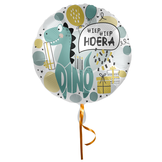 Folieballon Hiep Hiep Hoera Dino (43cm)