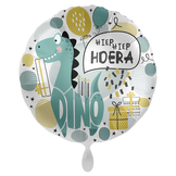 Folieballon Hiep Hiep Hoera Dino (43cm)