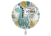 Folieballon Hiep Hiep Hoera Dino (43cm)