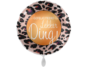 Folieballon Gefeliciteerd Lekker Ding!(43cm)