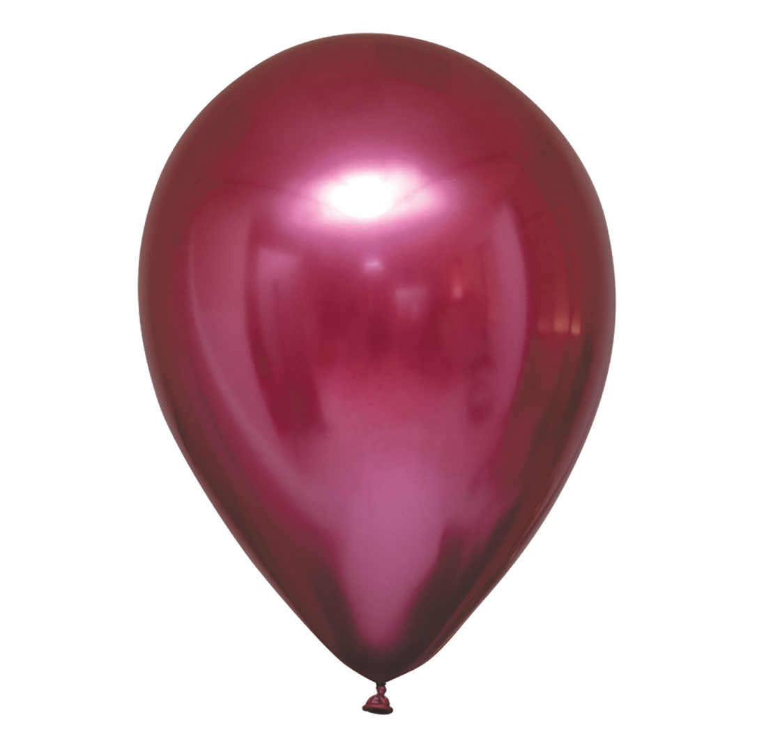 Chroom ballonnen pomegranate (10st)