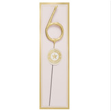 Sterretje goud cijfer 6