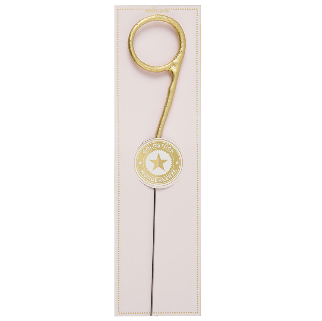 Sterretje goud cijfer 9