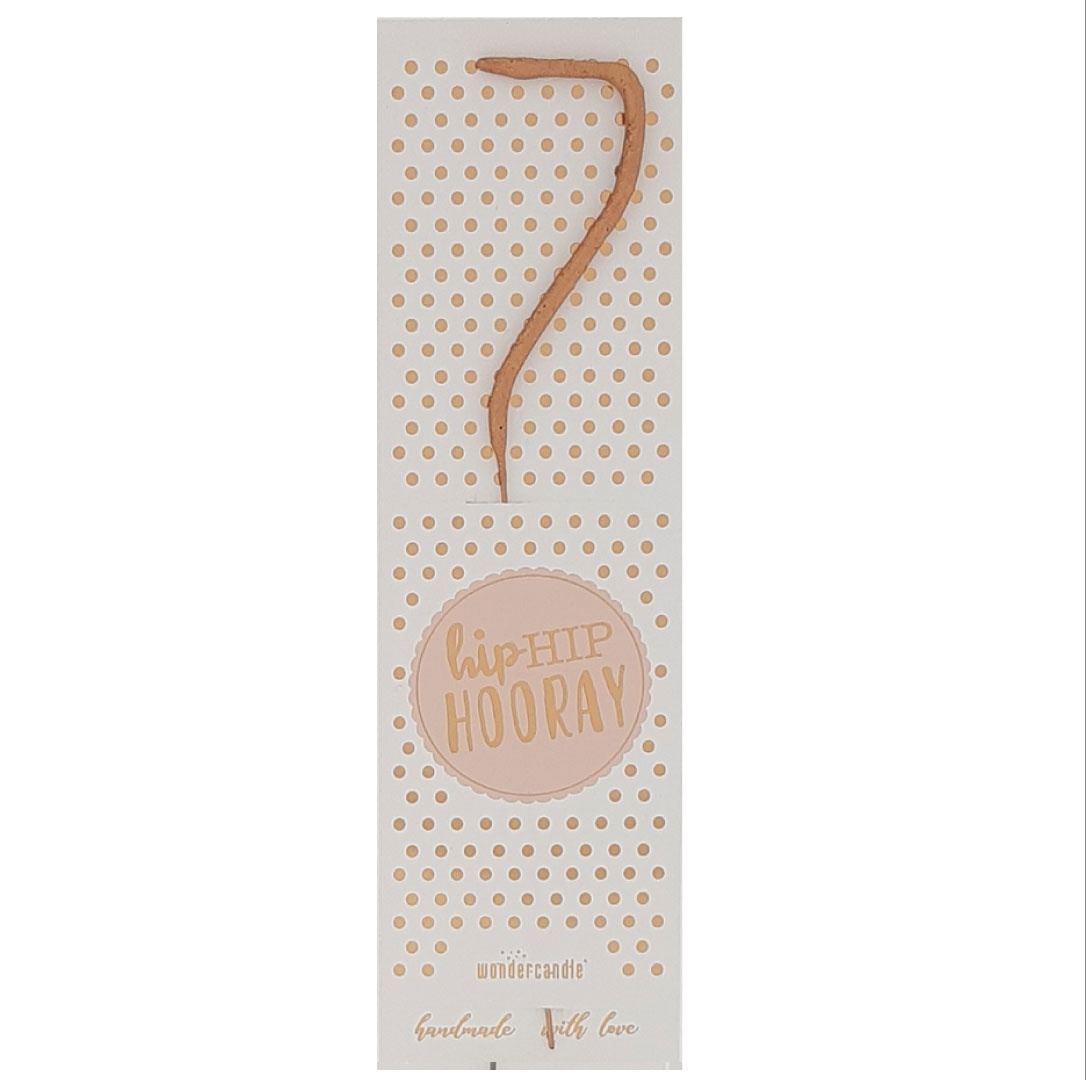 Sterretje roségoud mini cijfer 7