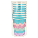 Bekertjes zeemeermin fringe (8st) Meri Meri