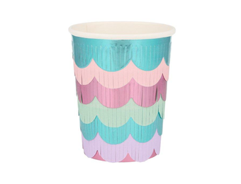 Bekertjes zeemeermin fringe (8st) Meri Meri