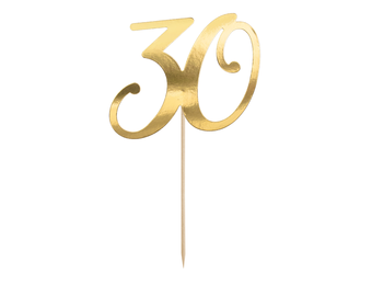 Taarttopper 30 goud