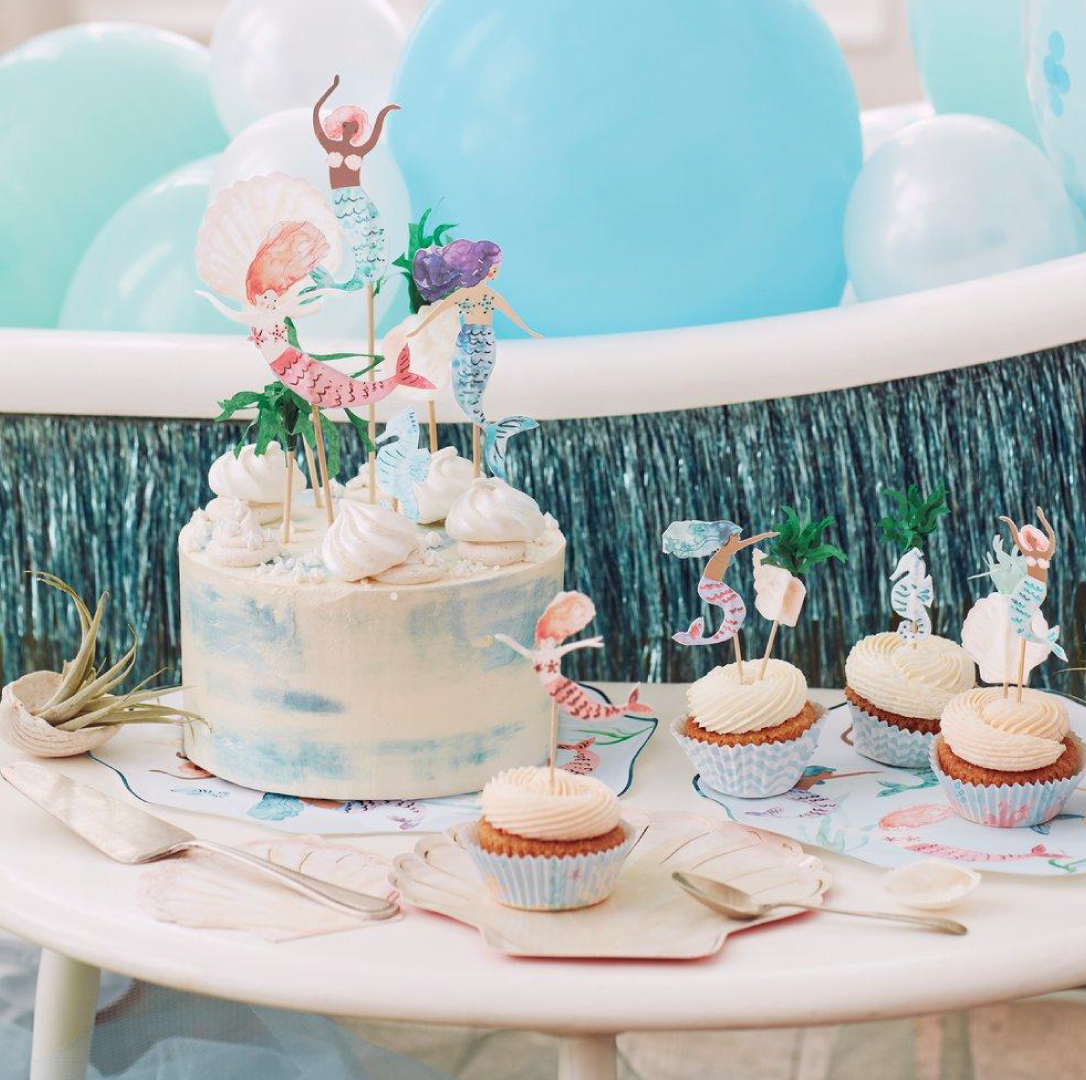 Cake toppers Mermaids (7st) Meri Meri