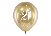 Ballonnen 21 jaar goud (6st)