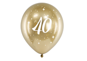 Ballonnen 40 jaar goud (6st)
