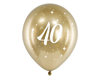 Ballonnen 40 jaar goud (6st)