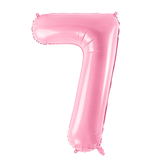 Folieballon 7 roze (86 cm)