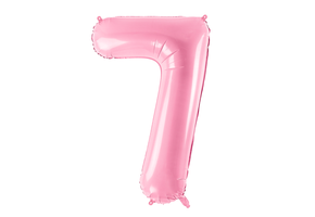 Folieballon 7 roze (86 cm)