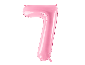 Folieballon 7 roze (86 cm)