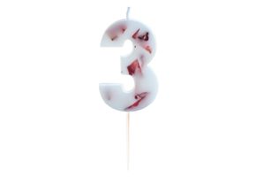 Bloemenkaars 3 Ginger Ray