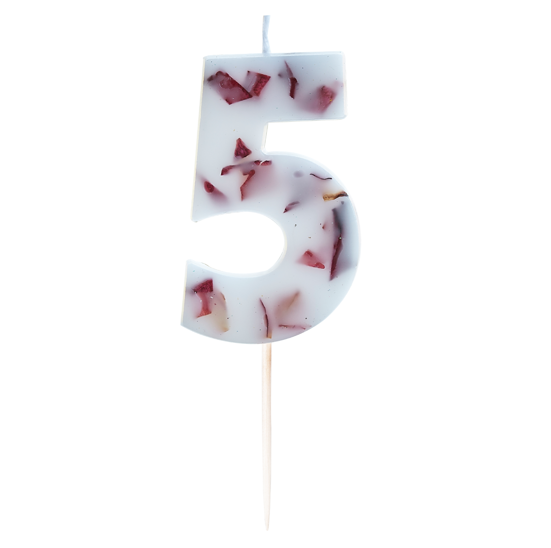 Bloemenkaars 5 Ginger Ray