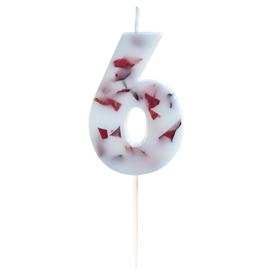 Bloemenkaars 6 Ginger Ray