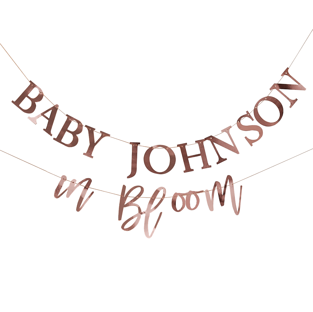 Passief Van storm Weekendtas Slinger customise roségoud Baby In Bloom Ginger Ray - Jetjes & Jobjes