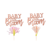 Cupcake toppers Baby In Bloom (12st) Ginger Ray