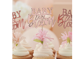 Cupcake toppers Baby In Bloom (12st) Ginger Ray