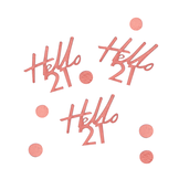 Tafelconfetti Hello 21 Ginger Ray