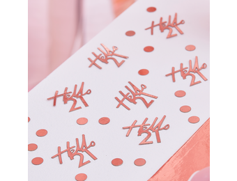 Tafelconfetti Hello 21 Ginger Ray
