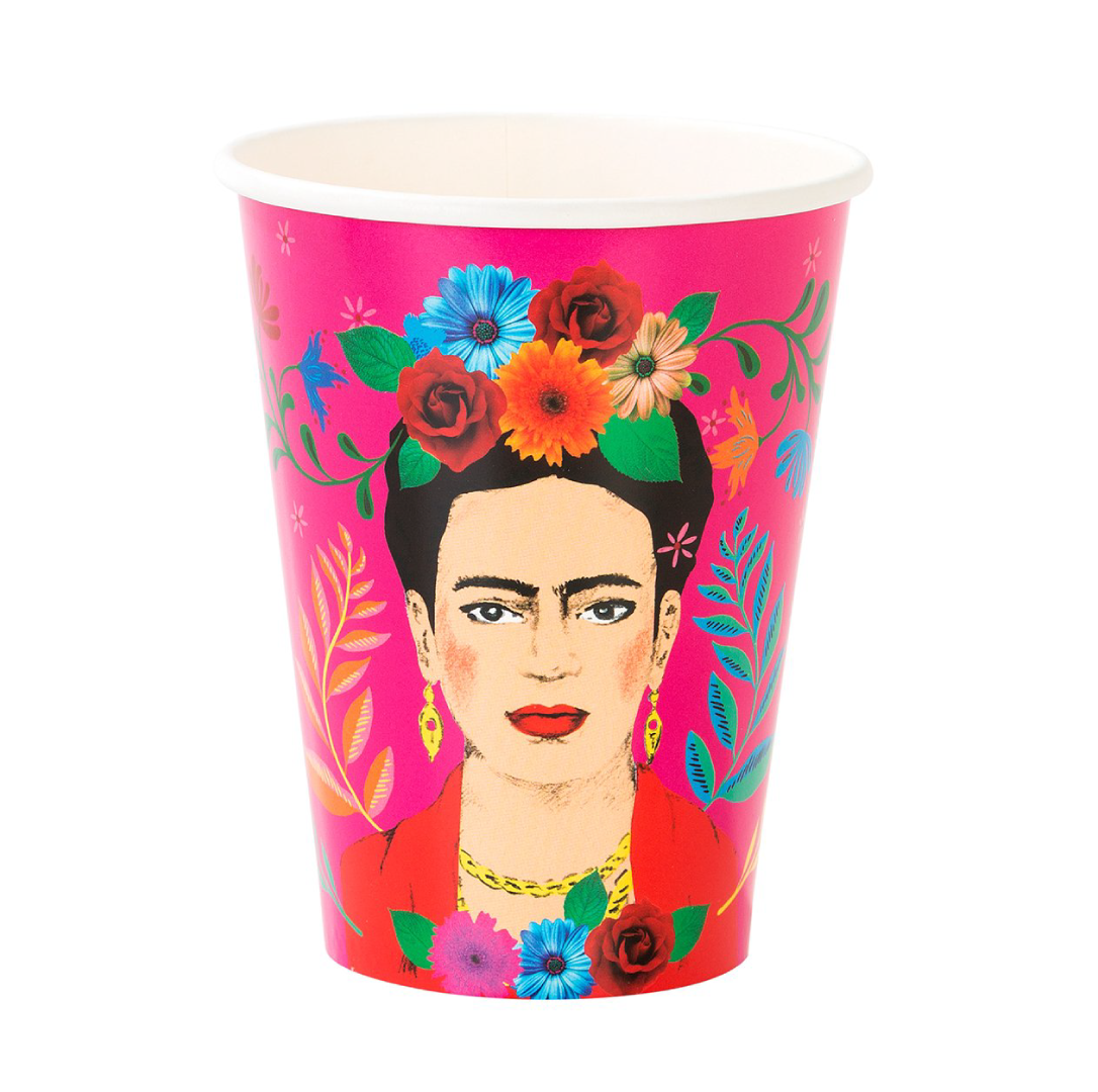 Boho bekers Frida Kahlo (8st) Talking Tables