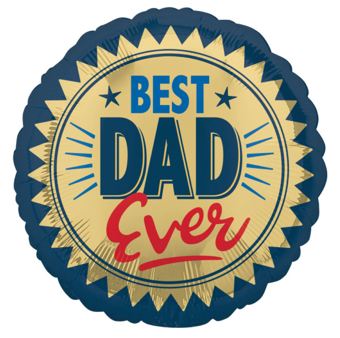 Folieballon Best Dad Ever (40cm)