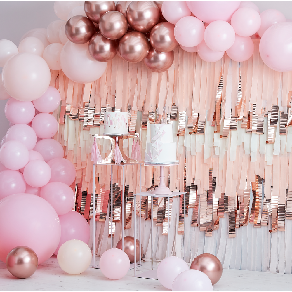 Ballonnenboog roze en rosegoud Mix It Up (200st) Ginger Ray - Jetjes &  Jobjes