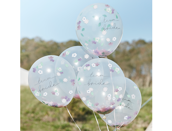 Confettiballonnen (5st) Boho Eco Hen Party Ginger Ray