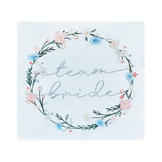 Servetten Team Bride Boho Eco Hen (16st) Ginger Ray