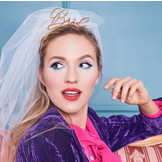 Haarband met sluier Bride