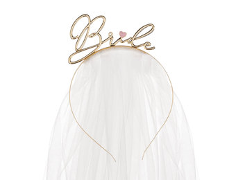 Haarband met sluier Bride